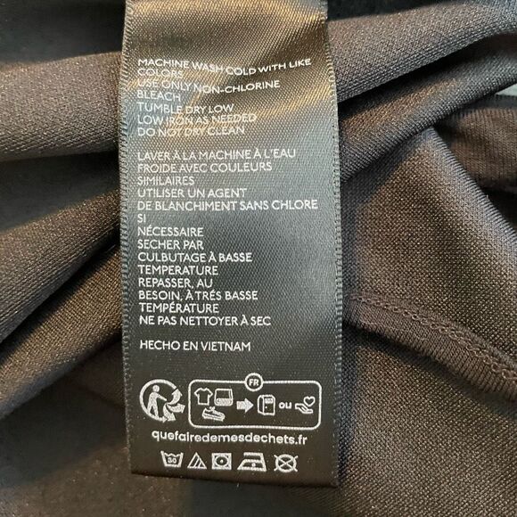 Silence + Noise Aubree Strapless Lace-Up Top Black S - Picture 8 of 10